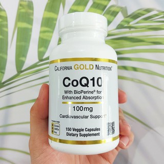 โคคิวเทน CoQ10 USP Verified, with BioPerine® 100 mg 150 Veggie Capsules (CGN) ช่วยโรคหัวใจ ความดัน ไมเกรน ชลอความแก่