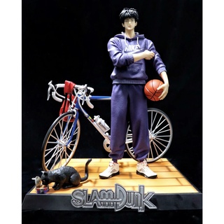 [ส่งฟรี] โมเคล Slam Dunk GK Rukawa Maple Bicycle Xiangbei Five Tigers Boxed Figure สูง 28 cm PVC