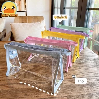[ CiCNOV40 ลด 20% /ลูกค้าใหม่ 1฿ เท่านั้น!!!]🔥พร้อมส่ง🔥กระเป๋า PVC ใส กระเป๋าเครื่องเขียน ใส่เครื่องสำอางค์