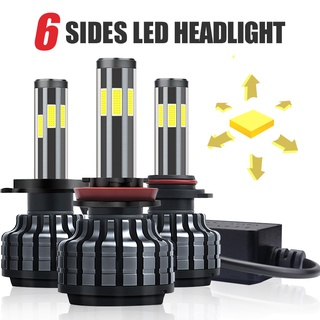 H7 LED Headlight H11 H1 Canbus Car Lamps 9005 9006 9012 12V H4 Motorcycle Bulbs Kit Newest 6 Sides Chips 22000LM Brightn