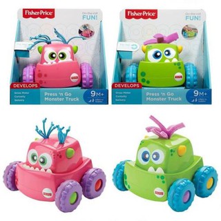 Fisher-Price รถมอนสเตอร์ Press n Go Monster Truck ของแท้