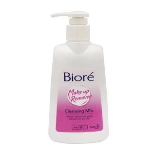 บิโอเร คลีนซิ่ง มิลค์ เมคอัพ รีมูฟเวอร์ 180 มล Biore Cleansing Milk 180 ml ล้างเครื่องสำอาง