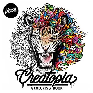 Creatopia : A Coloring Book (CLR CSM) หนังสือภาษาอังกฤษมือ1(New) ส่งจากไทย