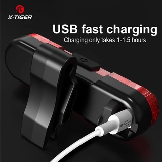 【TH Delivery】X-TIGER ไฟท้ายจักรยาน Led ชนิดชาร์จ Usb
