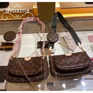 LOUIS VUITTON/LV five-in-one combination bag chain mahjong shoulder messenger bag . ของแท้