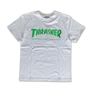 SLUM LTD - THRASHER Skate Mag Foil Tee White