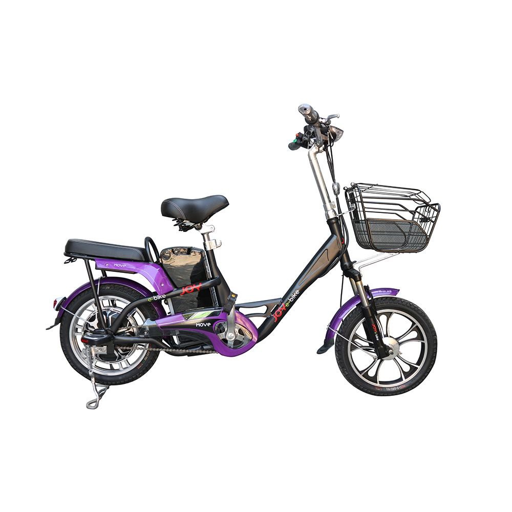 SCOOTER JOY BICYCLE E01 MOVE BLACK/PURPLE รถสกู๊ตเตอร์ไฟฟ้า JOY BICYCLE E01 MOVE สีดำ/สีม่วง จักรยาน