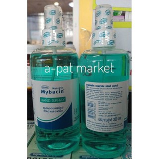 ✕▣พร้อมส่ง -&gt; Mybacin Hand Spray แอลกอฮอล์​สเปรย์​ ยี่ห้อ มายบาซิน 100ml, 300ml