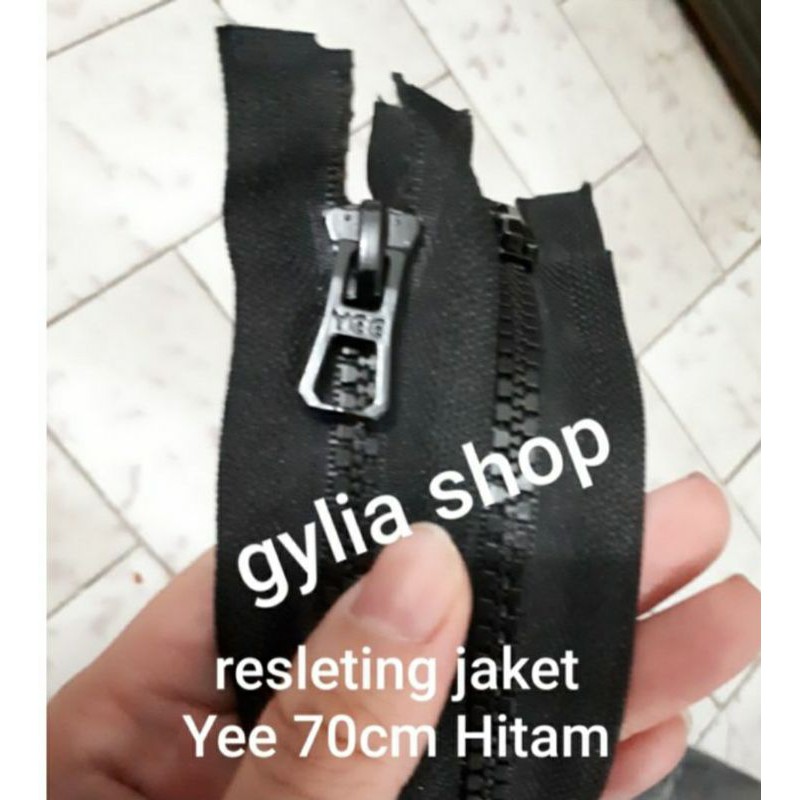 Yee Jacket Zipper / Jacket Zipper / Black / White Zipper 60cm และ 70cm