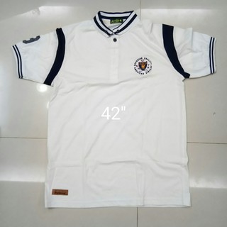 เสื้อโปโล อก 42 สีขาว