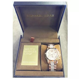 Michael Kors นาฬิกาข้อมือผู้หญิง ดีไซน์ทันสมัย สายสแตนเลสอย่างดี ของแท้ 100 % รับประกัน 1 ปีเต็ม ( Rose Gold )
