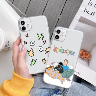 เคสโทรศัพท์มือถือนิ่ม แบบใส ลายหัวใจ สําหรับ iphone XS XR XSMax 11pro 12 pro 13 pro promax