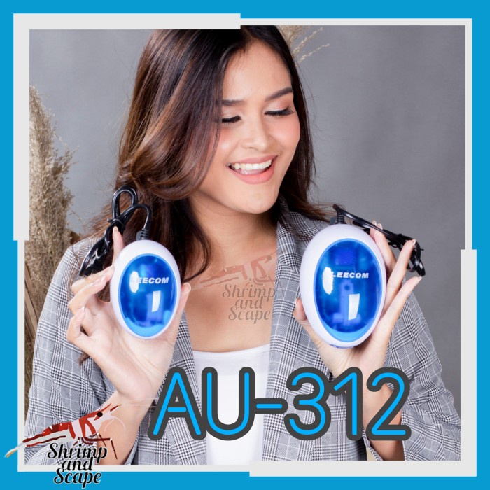 Leecom AU 312 เครื่องเติมอากาศ 1 หลุมปั๊มลมตู้ปลาเงียบเงียบเงียบ