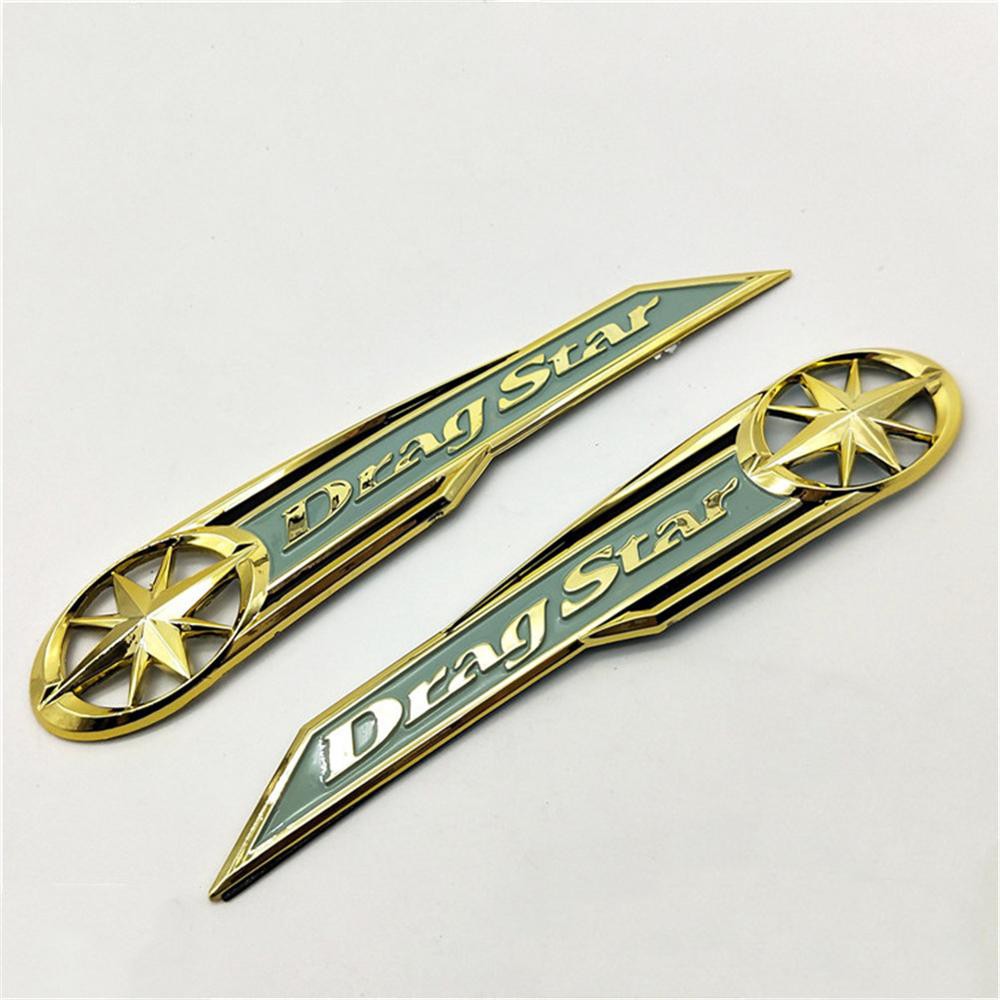 สติ๊กเกอร์ติดมอเตอร์ไซค์Dragstar Gas Tank Badge Emblem Drag Star Decals