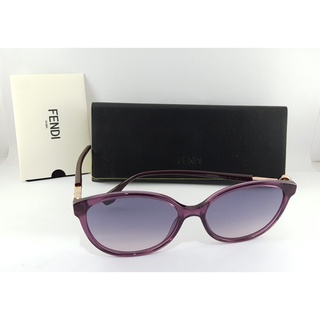 แว่นตา FENDI WOMENS FF0373/S OT7O9 57/17 145 PLUM FRAME พร้อมกล่อง (ใหม่)