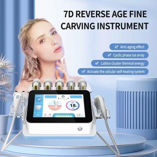 Professional Painless 7D hifu Wrinkle Removal Machine Vertical 7D Anti Wrinkle Removal Machine Ultrasound Face Lifting M