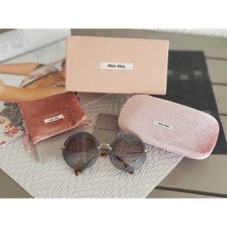 🐘🐘 Miu Miu Round Layered Heart Sunglasses 62mm #sunglasses