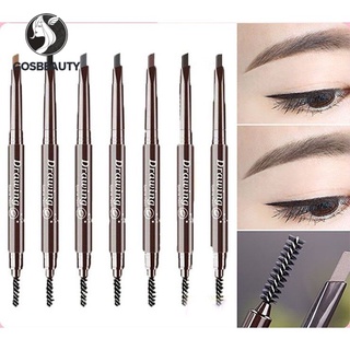 COSBEAUTY ดินสอเขียนคิ้ว สองหัว พร้อมแปรง สำหรับแต่งหน้า Two-headed eyebrow pencil with a makeup brush