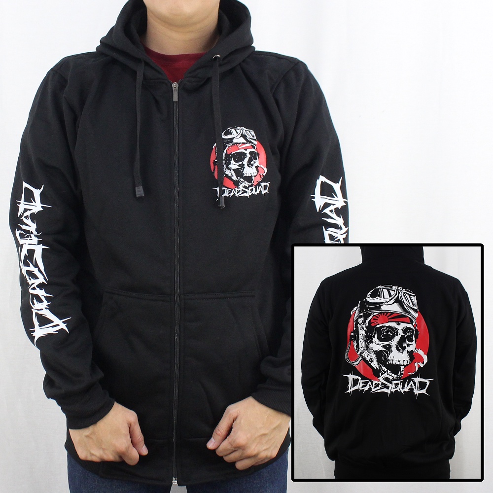 DEADSQUAD JACKET ML XL XXL 05 - DEADSQUAD METAL MUSIC JACKET - DEADSQUAD MUSIC HOODIE JACKET - SWETE