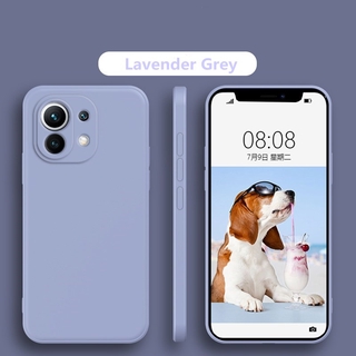 REDMI เคสซิลิโคนทรงสี่เหลี่ยมสําหรับ Xiaomi Mi 11 10T 10 Pro Redmi 9T