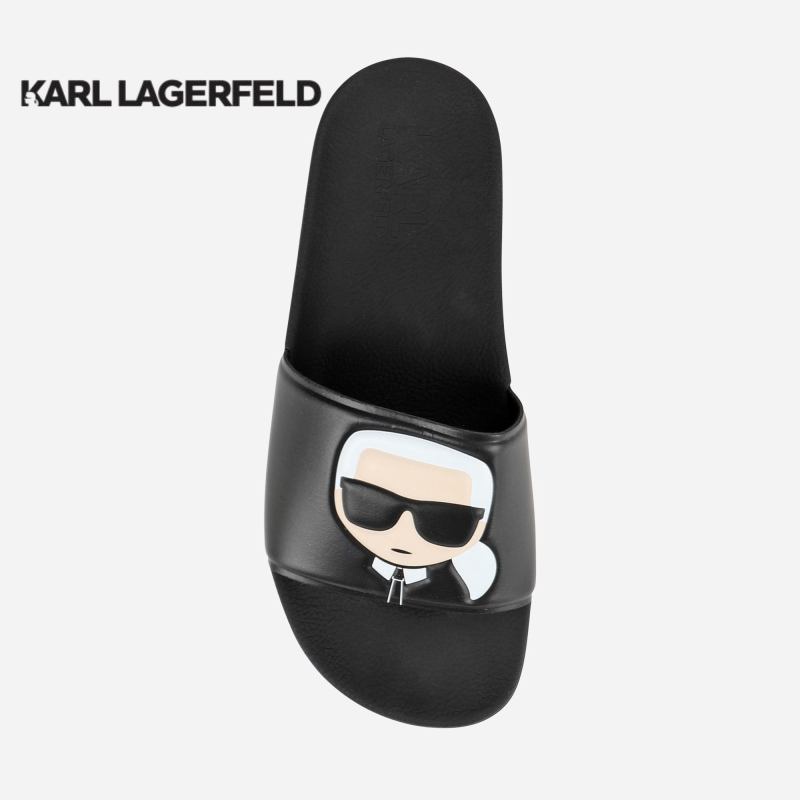 Karl Lagerfeld Kondo Shine Maison Karl Ciabatta Black Rubber KL80909 36