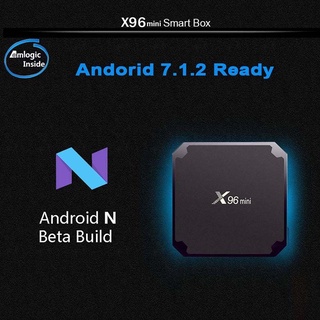 X96Mini S905W กล่องรับสัญญาณสมาร์ททีวี Android Quad-Core เครื่องเล่นมีเดีย พร้อมรอม 1Gb 8Gb