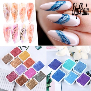 [ขายดี]❀ สีน้ํา กลิตเตอร์ ติดทนนาน สําหรับตกแต่งเล็บ DIY