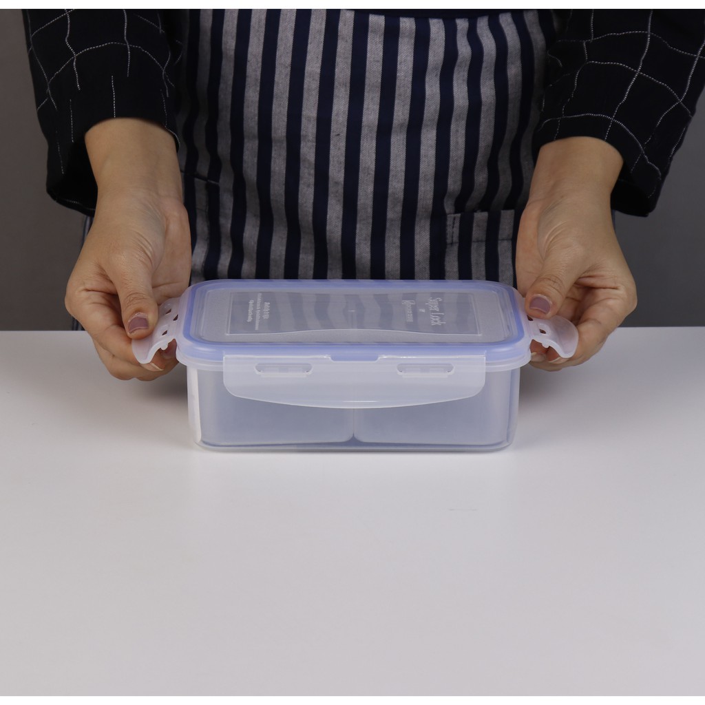 Superlock รุ่น 6115/2 กล่องถนอมอาหาร แบ่ง 2 ช่อง รุ่น Modern ฝาล็อคสุญญากาศ ขนาด 890 มล. - รูปที่ 2