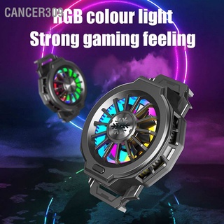 Cancer309 พัดลมระบายความร้อนโทรศัพท์มือถือ Lz‐F10 พร้อมไฟ Rgb หลากสี สําหรับเล่นเกม