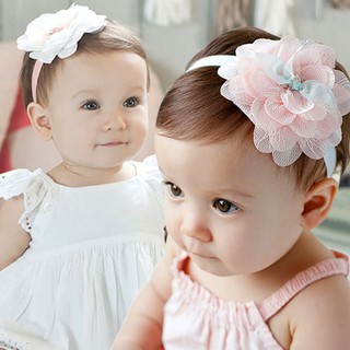 Kids Girl Cute Toddler Lace Flower Hair Band Headwear