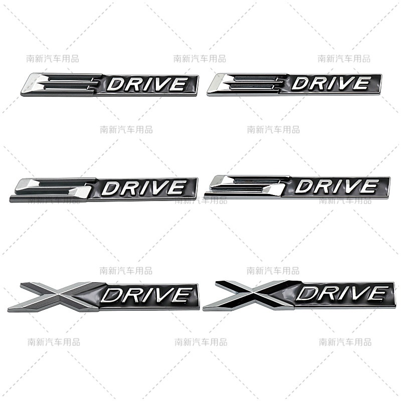 สติกเกอร์โลโก้โลหะโครเมี่ยม S DRIVE X DRIVE E DRIVE 3D อุปกรณ์เสริม สําหรับ BMW X1 X3 X5 X6 E36 E39 