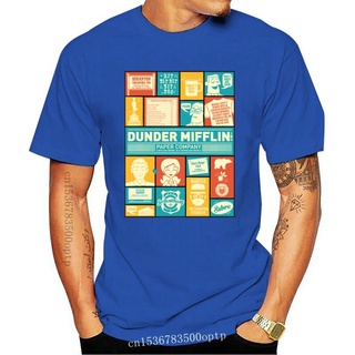 เสื้อยืด พิมพ์ลาย Dunder Mifflin สําหรับผู้ชาย