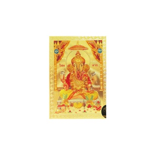 Ananta Ganesh ® ยันต์เจ้าสัว แผ่นทองพระพิฆเนศ เศรษฐี (เสริมเงินทองเพิ่มพูน โชค ลาภ วาสนา) ผ่านพิธีสวดโบราณ A034 AG