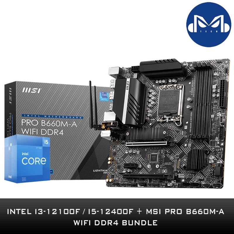 MSI PRO B660M-A WIFI DDR4 mATX เมนบอร์ด Intel LGA 1700
