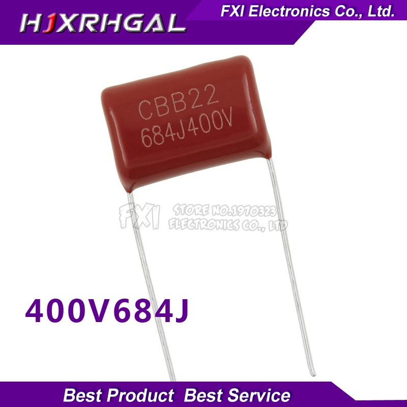 10pcs 400V684J pitch 15 มม.0.68UF 680nf 684 400V CBB Polypropylene ฟิล์มตัวเก็บประจุใหม่