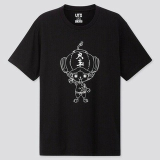 ใหม่ Uniqlo One Luffy Piece เสื้อยืดลําลอง แขนสั้น พิมพ์ลายกราฟฟิค UT สีดํา 422160