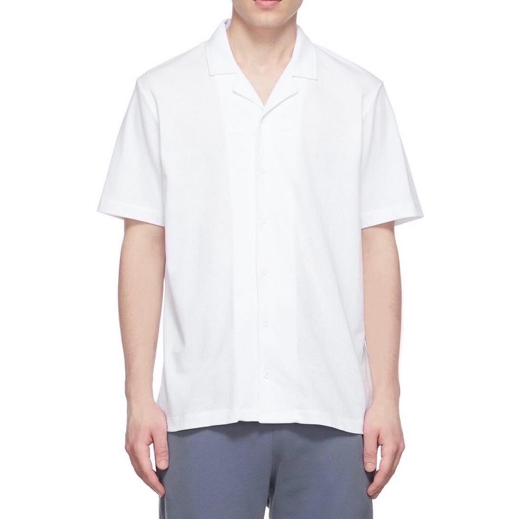 เสื้อเชิ้ตแขนสั้นสีขาว UNISEXชายหญิงใส่ได้ ไซส์ M-6XL ป้ายbp เนื้อผ้าไหมอิตาลีอย่างดี