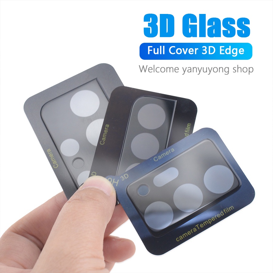 ฟิล์มกระจกนิรภัยกันรอยเลนส์กล้อง 3D สําหรับ Samsung Galaxy S23 S24 S22 Plus Ultra S21 FE A13 A34 A54