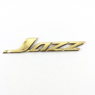 โลโก้ JAZZ สีทอง สำหรับติดท้ายรถ HONDA