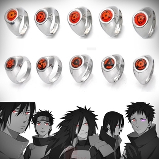 พร้อส่งในไทย 1-2 วันได้รับ ! แหวน เนตรวงแหวนตระกูล อุจิวะ แบบแยกวง Uchiha Sharingan Ring จากอนิเมะ NARUTO นารูโตะ