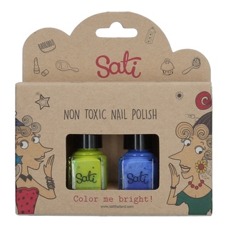 SATI - สีทาเล็บ NAIL POLISH LIME GREEN &amp; GRAPE NP012