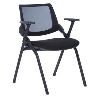 Multipurpose chair STACKING CHAIR X-16A NET/FABRIC BLACK Multipurpose furniture Home &amp; Furniture เก้าอี้อเนกประสงค์ เก้า