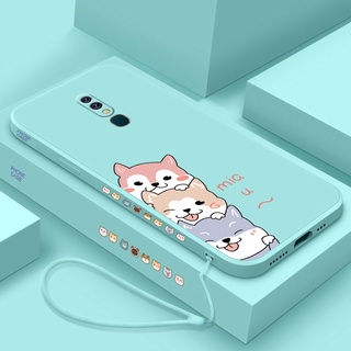 Oppo F11 PRO F11 F7 F5 เคสการ์ตูนน่ารัก ซิลิโคน เคสโทรศัพท์ ส่งเชือกเส้นเล็ก