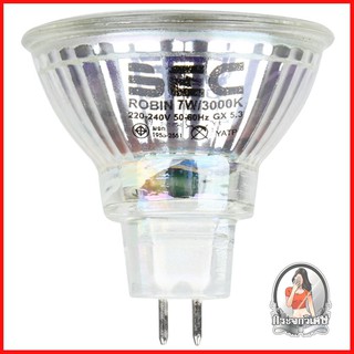 หลอดไฟ LED หลอดไฟ หลอด LED BEC ROBIN MR16 220V 7 วัตต์ WARMWHITE GU5.3 สีเหลือง 
 เปลี่ยนก่อนประหยัดก่อนกับหลอด LED MR16