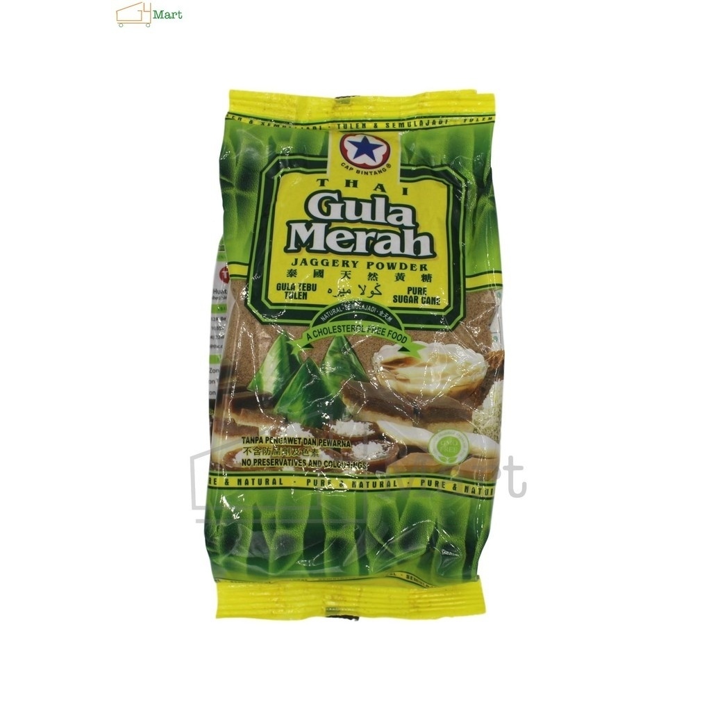 Cap Bintang Brand Natural Thai Jaggery Powder 500G ผงธรรมชาติจากสมุนไพรไทย Gula Merah