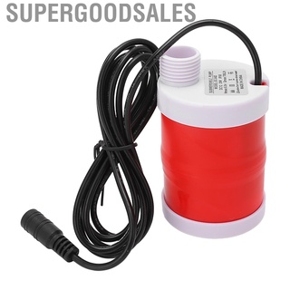 Supergoodsales Submersible Pump 6m Discharge Lift DC Brushless Motor 12V 20W 700L/h Low Noise