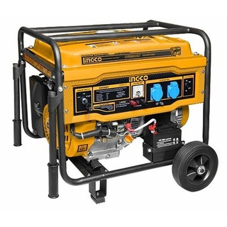 INGCO GE55003 เครื่องปั่นไฟ เบนซิน เครื่องยนต์ 4 จังหวะ 5500 วัตต์ 13 HP (ระบบดึงสตาร์ท/กุญแจสตาร์ท) เครื่องกำเนิดไฟ