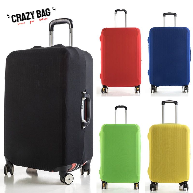 【Crazy Bag】ผ้าคลุมกระเป๋าเดินทาง ป้องกันฝุ่น ขนาด 18-28 นิ้ว สีพื้น