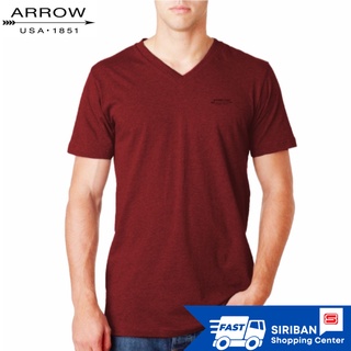 ของแท้100% ARROW INNER T-SHIRT เสื้อยืดทีเชิ้ตผู้ชาย คอวี  7 ตัว 7 สี