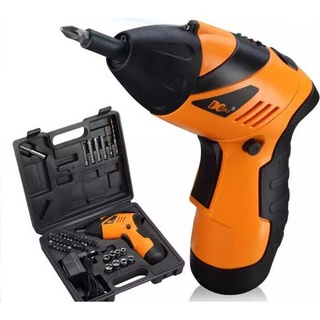 Cordless Screwdriver ชุดสว่านเจาะไฟฟ้าไร้สายมัลติฟังก์ชั่น DC 4.8V พร้อมเครื่องมืออุปกรณ์รวม 45 ชิ้น (2103)